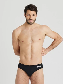 Плавки пляжные мужские Arena Team Swim Briefs Solid 004773-550 100 Черные (3468336638224)