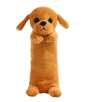 Пенал м'яка іграшка плюшева Собачка з блискавкою Kawaii Plush Dog, Velice
