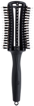 Okrągła szczotka Olivia Garden Fingerbrush Round do modelowania włosów Czarna Large (5414343016478)