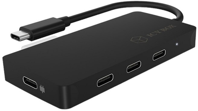 USB-хаб ICY BOX USB-C to 4 x USB-C Black (IB-HUB1429-CPD)