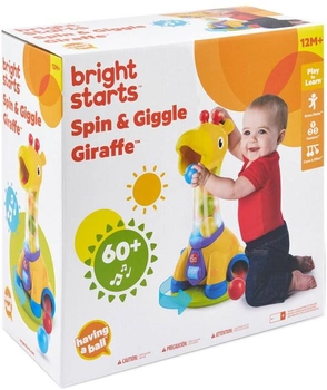 Zabawka edukacyjna Bright Starts Spin & Giggle Giraffe (0074451109339)