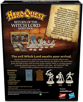 Dodatek do gry planszowej Avalon Hill HeroQuest Return Of Witchlord (5010993938049)