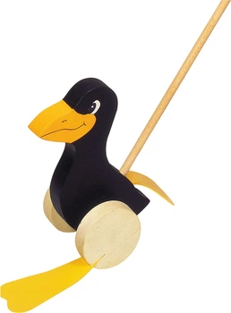 Іграшка-каталка Goki Pull-along Animal Raven (4013594549974)