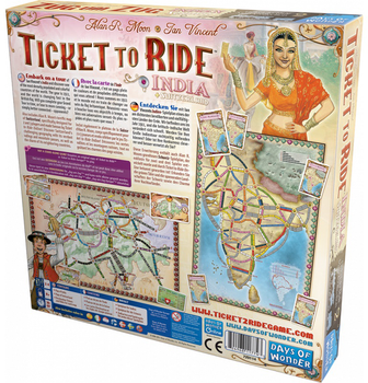 Dodatek do gry planszowej Days Of Wonder Ticket to Ride India (0824968117743)