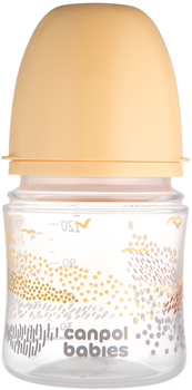 Антиколікова пляшечка Canpol Babies Easystart Mountains із широким горлишком 120 мл Бежева (35/242_bei)