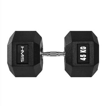 Гантель з фіксованою вагою HMS HEX Pro 45кг