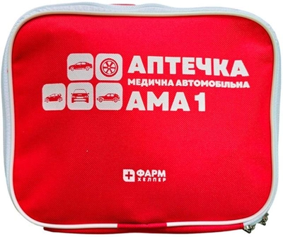 Автомобильная аптечка ФАРМ ХЕЛПЕР АМА-1 согласно ДСТУ 3961-2000 в сумке (PH_11096)