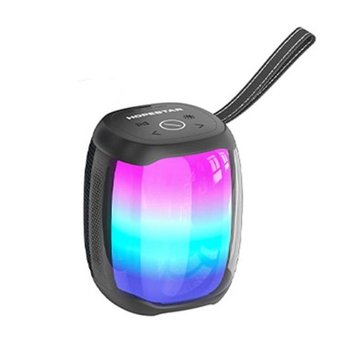 Колонка блютуз 10 Вт Hopestar P50 с RGB подсветкой и радио портативная переносная Bluetooth колонка хопстар, Black