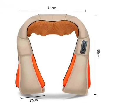 Електричний роликовий пояс-масажер Massager of Neck Kneading для спини і шиї