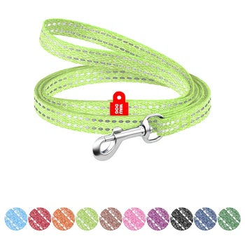 Поводок WAUDOG Re-cotton светоотражающий для кошек и мелких собак из восстановленного хлопка XS 10 м для выгул (593866)