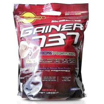Гейнер Megabol Gainer 737 (30% protein ) 3000g (Cappuccino)