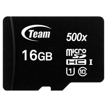 Карта памяти Team MicroSDHC 16GB UHS-I Class 10 Black (TUSDH16GCL10U02)