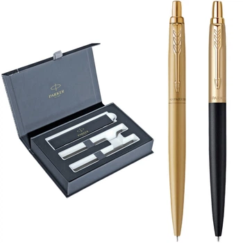 Набор Parker Jotter 17 XL Monochrome Gold GT BP + Matt Black and Gold GT BP 2 шариковые ручки (13 002