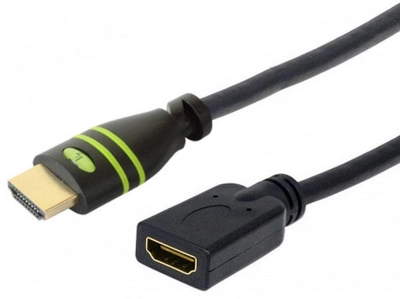 Кабель TECHly HDMI Ethernet M/F подовжувач 5 м Чорний (8051128106862)