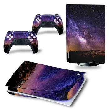 Виниловая наклейка для Sony PlayStation PS5 Galaxy