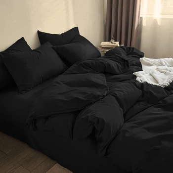 Комплект постільної білизни Zastelli Сімейний 2х145х210 см Black Бязь (2100000283941)