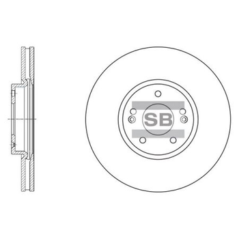 шт. Гальмівний диск Sangsin SD1053