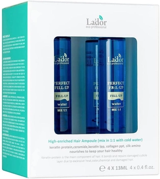 Ампули La'dor Perfect Hair Fill-Up Ampoule для пошкодженого волосся відновлювальні 4х13 мл (8809500816683)
