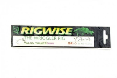 Поводок из лески Gardner GR60 15lb WRIGGLER RIG, крючок Talon Tip №6