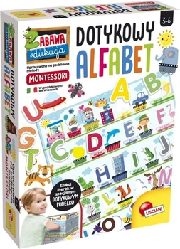 Zestaw edukacyjny Lisciani Montessori Dotykowy alfabet (8008324086979)