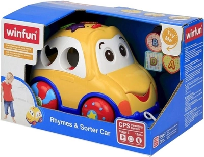 Zabawka na kółkach Smily Play Winfun Rhymes & Sorter Car (4895038542983)