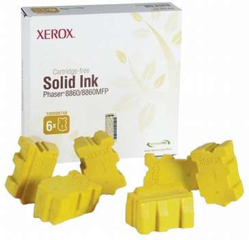 Zestaw kartridży Xerox Phaser 8860 6 szt Yellow (95205740578)
