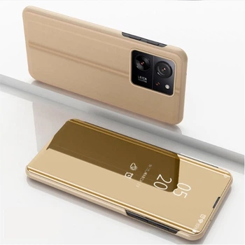 Чехол-книжка Mirror для Xiaomi Redmi 13C / Poco C65 Зеркальная Золотой