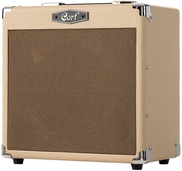 Компактный комбоусилитель для электрогитары Cort CM15R (White Sand)