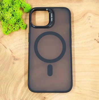 Чехол Baseus Smoke case Magsafe with Metal Stand для iPhone 11 Black