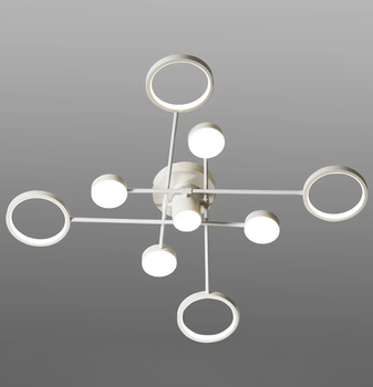 Люстра світлодіодна LED з пультом, DIMMER, 154w Sneha (99650716066/5+4 WHITE)