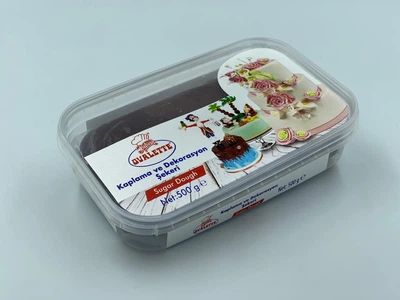 Мастика кондитерская для торта Ovalette "Сахарная вуаль" коричневая 0,5 кг