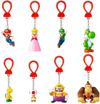 Набор брелков Paladone Super Mario Backpack Buddies 9 шт (5056577700152)