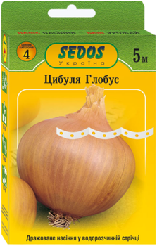 Семена на ленте Лук репчатый Глобус, 5 м/150 шт (Sedos)