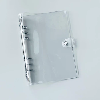 Прозора обкладинка Make Sense Silver A5 зі срібними кільцями 2,5 см