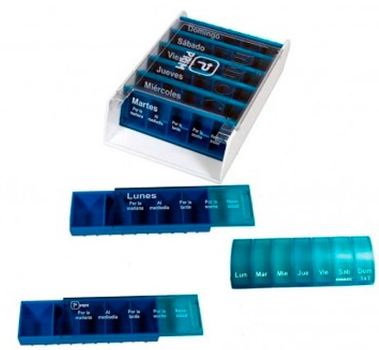 Органайзер для таблеток Ortopedia Anabox 7-денний темно-синій (I3100) (8426680833790)