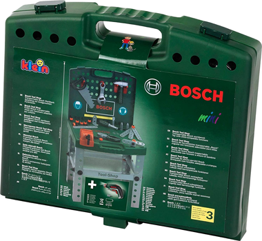 Zabawkowy zestaw narzędzi Klein Warsztat Bosch walizkowy z wkrętarką Ixolino (4009847086761)
