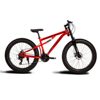 Велосипед FatBike Godzilla+ Unicorn 26 Колесо 17 Рама Красный