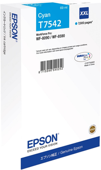 Картридж Epson WF-8090 Cyan (C13T754240)