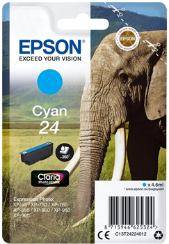 Tusz Epson 24 Cyan (C13T24224012)