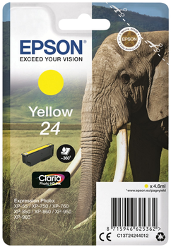 Tusz Epson 24 Yellow (C13T24244012)