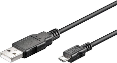 Kabel USB 2.0 Goobay 93918 Hi-Speed 1 m Czarny (4040849939181)