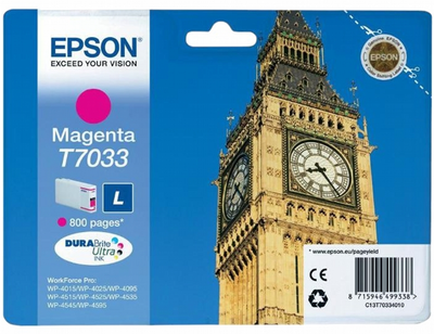 Tusz Epson WorkForce 4000 Magenta (C13T70334010)