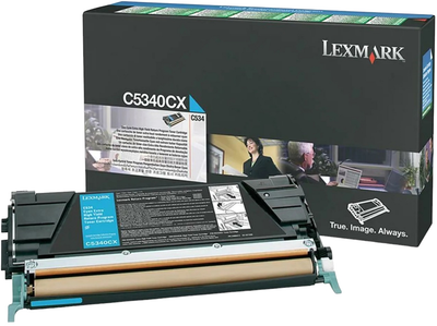 Toner Lexmark C534x Cyan (734646009119)