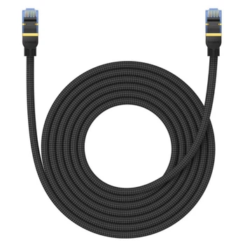 Патч-корд Baseus High Speed CAT7 10Gigabit Ethernet Cable (Braided Cable)5m Cluster Black