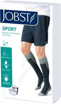 Pończochy uciskowe Jobst Sport Sock czarno - szare rozmiar S (4042809475463)