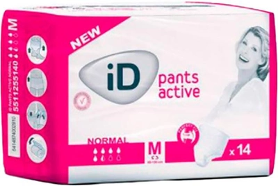 Труси-підгузки для дорослих iD Active Pants normal M 14 шт (5414874002810)