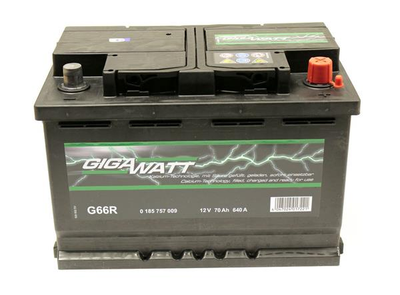 Аккумулятор автомобильный 70Ач 640А "+" справа GIGAWATT, GW 0185757009, /