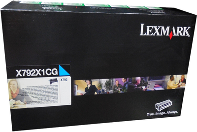 Toner Lexmark X792 Cyan (734646251594)