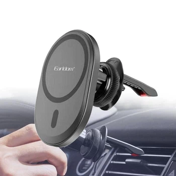 Магитный автодержатель с беспроводной зарядкой для смартфона 15W Earldom WC29