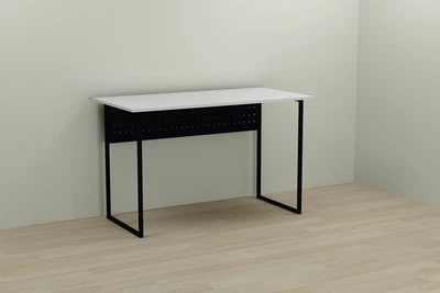 Компьютерный стол Ferrum-decor Майк 75x120x70 черный ДСП Белое 16мм